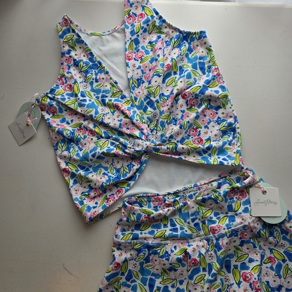 SweetHoney Vibrant Floral Kids Set - Picture 2 of 3